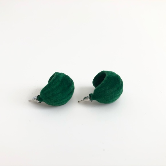 Velvet Earrings in Green - Picture 7 of 7